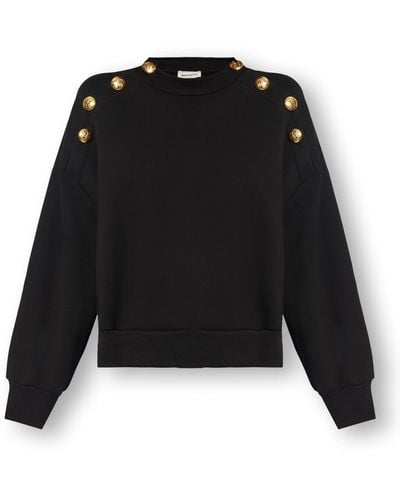 Alexander McQueen Cotton Sweatshirt - Black