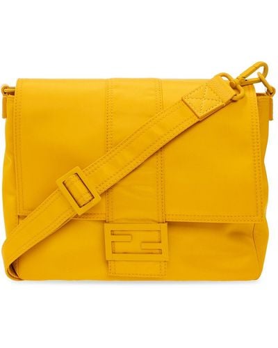 Fendi 'baguette Medium' Shoulder Bag - Yellow