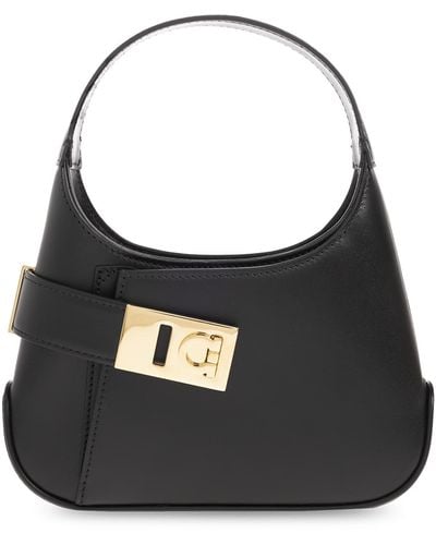 Ferragamo Hobo Mini Shoulder Bag - Black