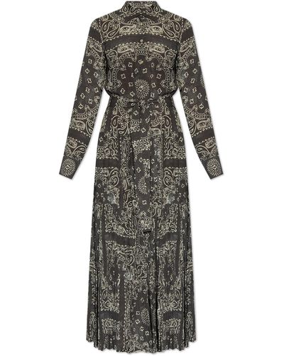 Golden Goose Paisley Dress, - White