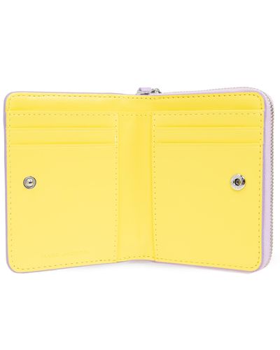 Marc Jacobs Wallet With Logo - Yellow