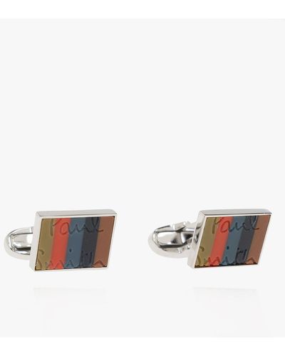 Paul Smith Logo-engraved Cufflinks, - Multicolour