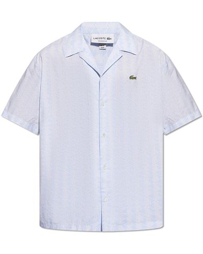 Lacoste Shirt With Monogram - White