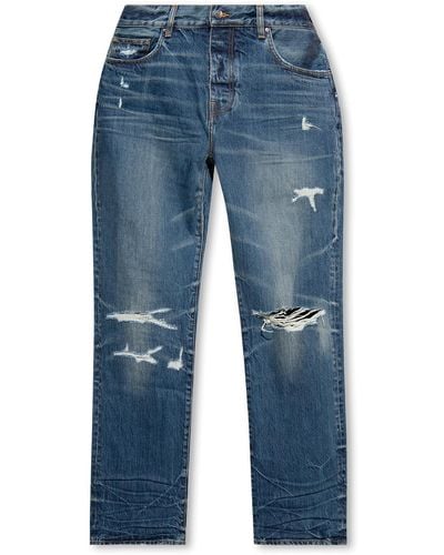 Amiri Jeans With Worn Effect - Blue