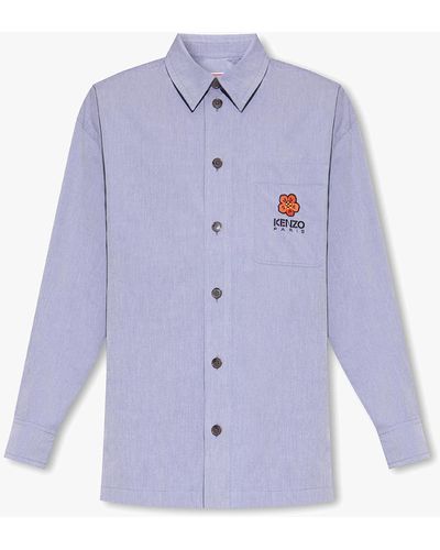 KENZO Oversize Shirt, - Purple