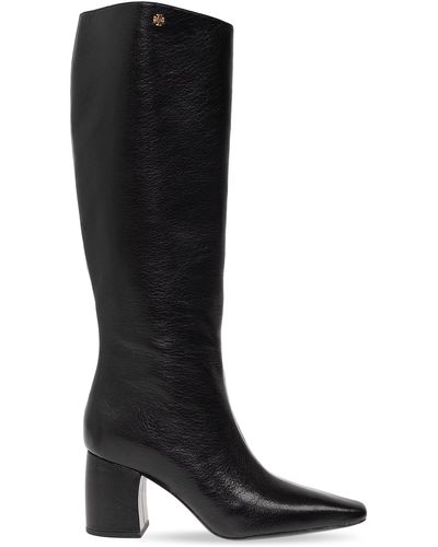 Tory Burch ‘Banana Heeled Boots - Black