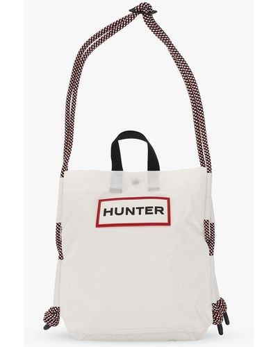HUNTER Shoulder Bag With Logo - White