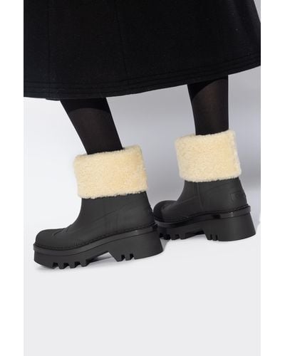 Chloé 'raina' Heeled Ankle Boots, - Black