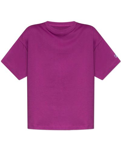 Champion Cotton T-Shirt - Purple
