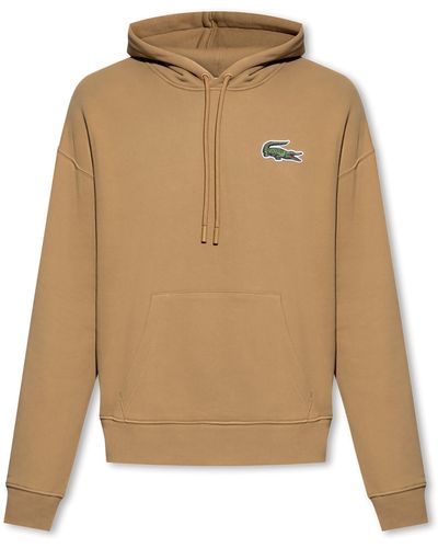 Lacoste Organic Cotton Hoodie - Natural