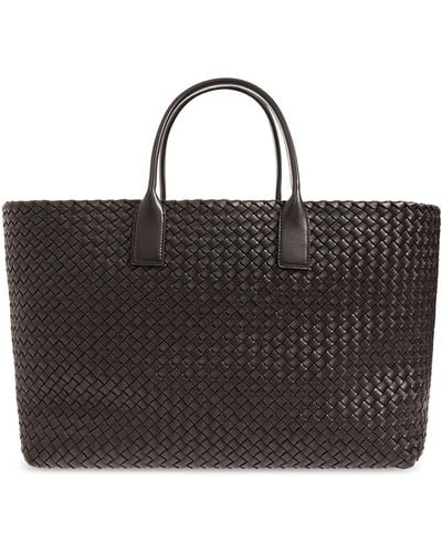 Bottega Veneta 'cabat Large' Shopper Bag, - Black