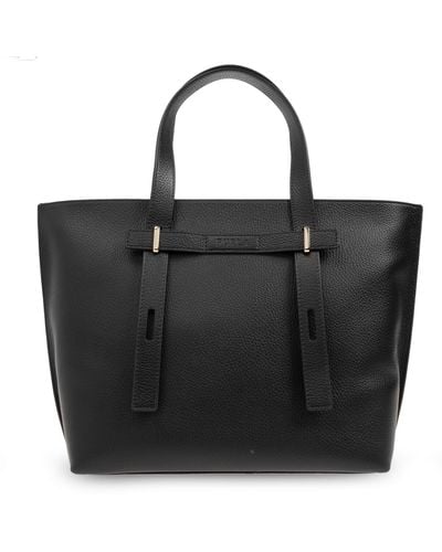 Furla 'giove Medium' Shopper Bag, - Black