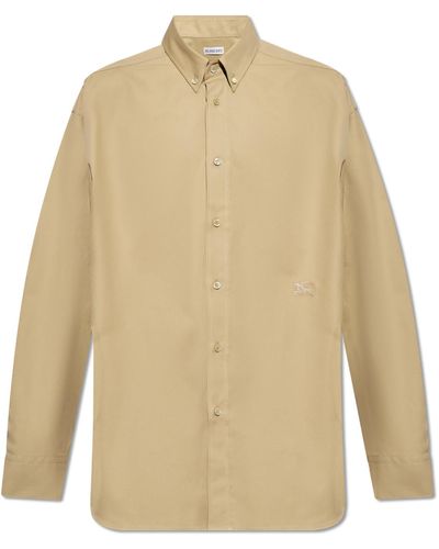 Burberry Relaxed-fitting Shirt, - Natural