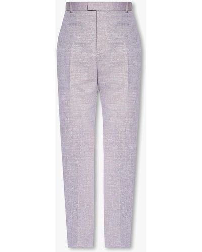 Bottega Veneta Wool Pants - Purple