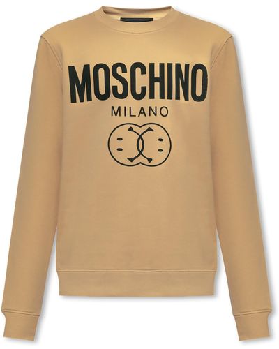 Moschino Logo-Printed Sweatshirt - Natural