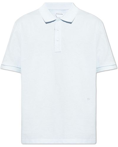 Bottega Veneta Cotton Polo Shirt, , Light - White
