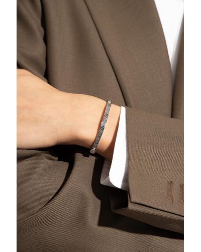 Tory Burch ‘Miller’ Bracelet With Logo - Brown