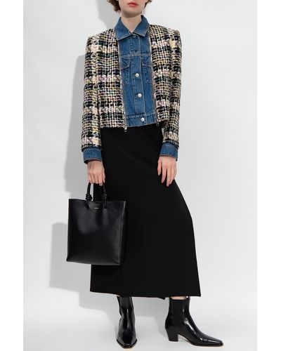 Alexander McQueen Relaxed-Fitting Tweed Jacket - Blue