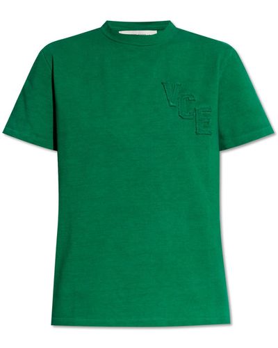 Golden Goose T-shirt With Logo, - Green