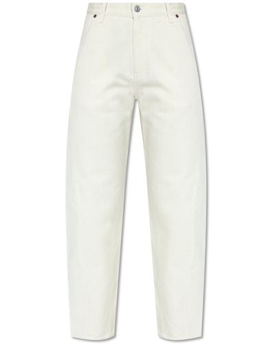 Victoria Beckham Jeans With Curved Seams - White