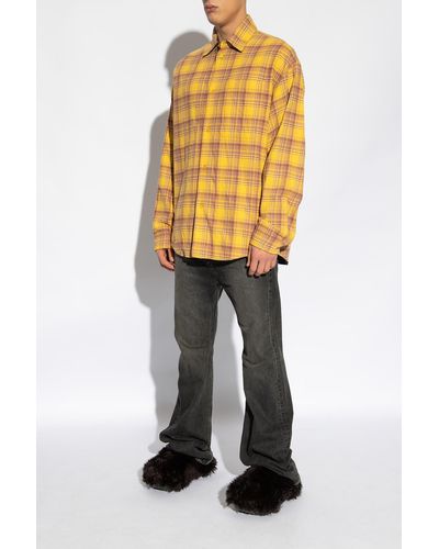 Balenciaga Reversible Shirt, - Yellow