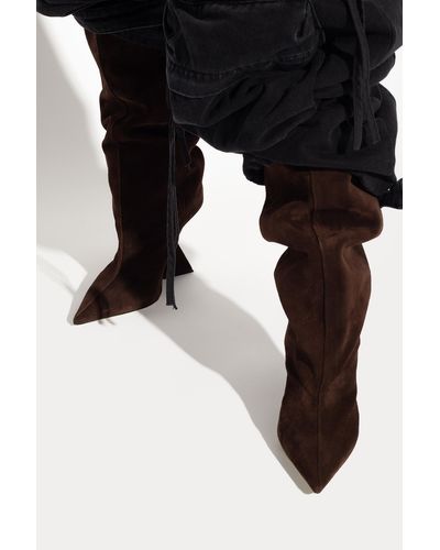 The Attico ‘Cheope’ Wedge Boots - Brown