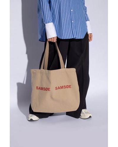 Samsøe & Samsøe 'frinka' Shopper Bag, - Natural