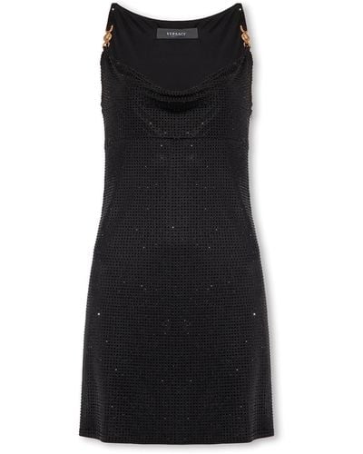 Versace Sequinned Dress - Black