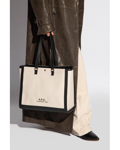 A.P.C. 'camille' Shopper Bag, - Natural
