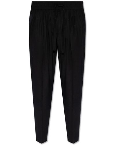 Dolce & Gabbana Monogrammed Trousers, - Black