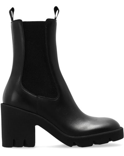 Burberry 'Stride' Heeled Ankle Boots - Black