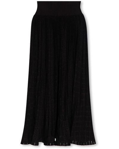 Alaïa Pleated Skirt - Black