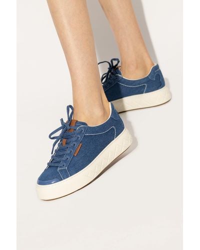 Tory Burch Ladybug Denim Low-top Sneakers - Blue