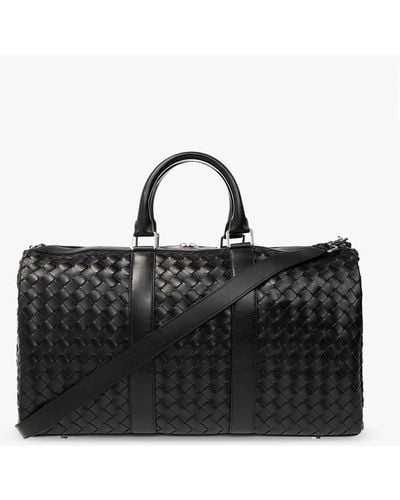 Bottega Veneta Leather Duffel Bag - Black