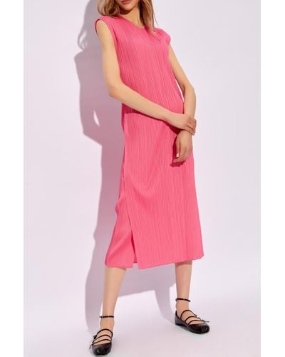 Pleats Please Issey Miyake Pleated Dress - Pink