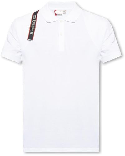 Alexander McQueen Polo Shirt With Logo, - White