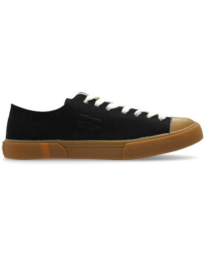 Ganni Sports Shoes With Logo, - Black