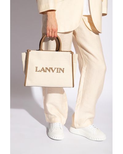 Lanvin 'pm' Shoulder Bag, - Natural