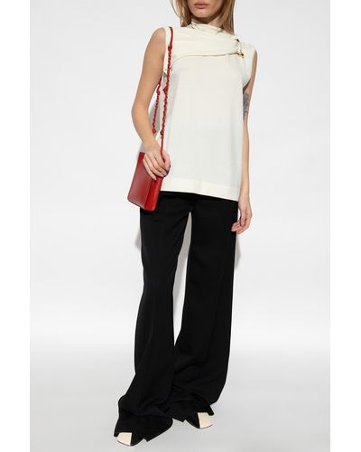 Jil Sander Top With Application - White