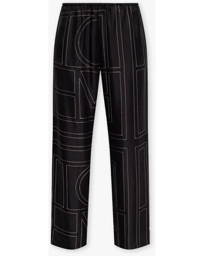 Totême Silk Pyjama Top - Black