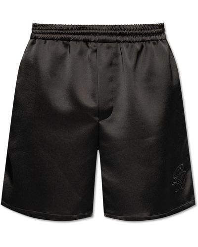 Balmain Satin Shorts - Black
