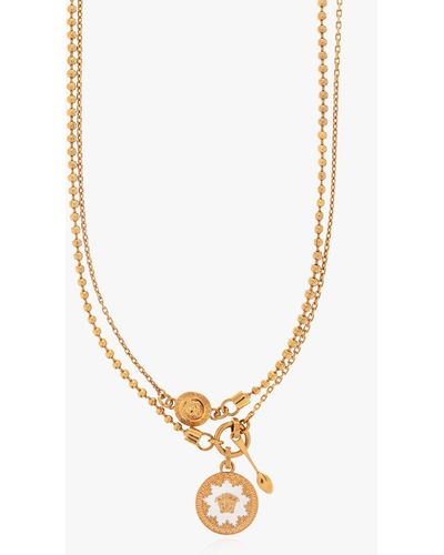 Versace Long Necklace - Metallic