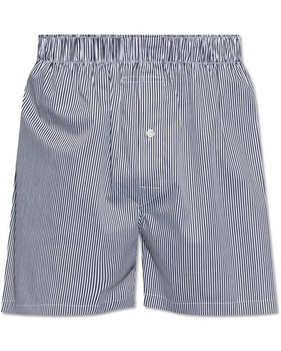 Maison Margiela Striped Shorts - Blue