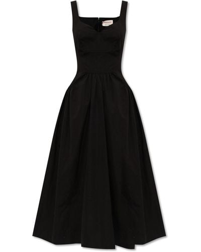 Alexander McQueen Slip Dress, - Black