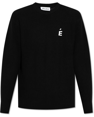 Etudes Studio Sweater With A Patch - Black