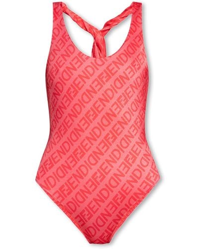 Fendi One-piece Swimsuit - Red