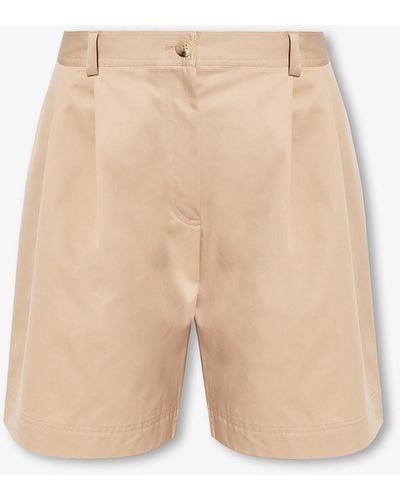 Totême Cotton Shorts - Natural