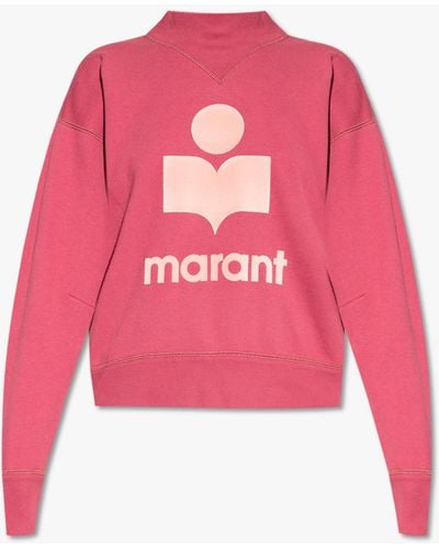 Isabel Marant 'moby' Sweatshirt With Logo - Pink