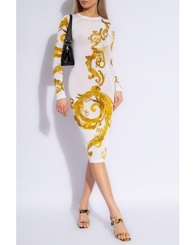 Versace Dress With Long Sleeves - Metallic