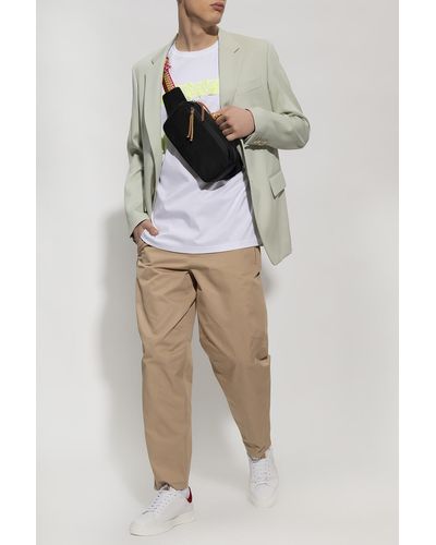 Lanvin Relaxed-Fitting Pants - Natural